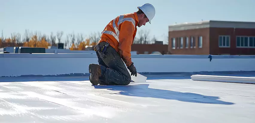 Flat Roof Drain Installation in Hampshire
