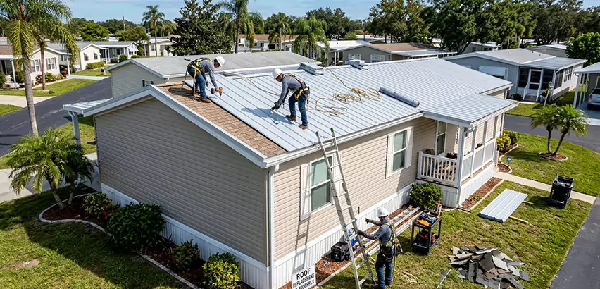 Mobile Home Metal Roof Replacement in Hampshire
