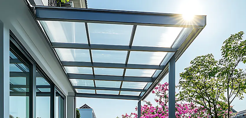 Glass Patio Roof Installation in Hampshire