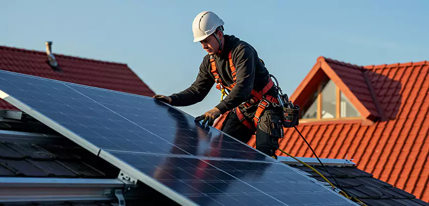 Solar Panels on Steel Roof Installation in Hampshire