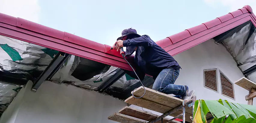Residential Wind Damage Roof Repair in Hampshire